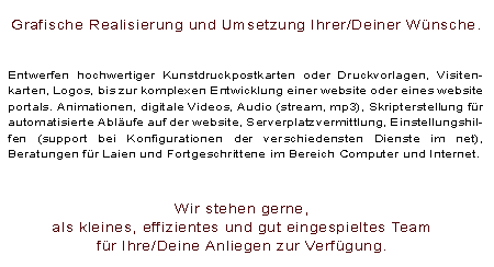 Grafische Realisierung und Umsetzung